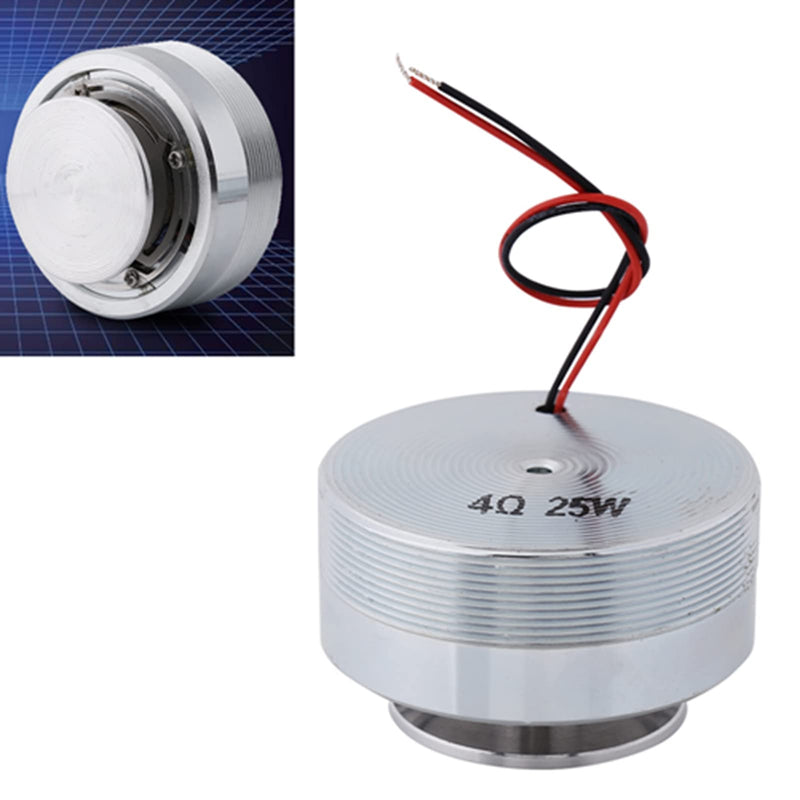 Resonance Speaker, 50mm 2Inch All Frequency Resonance Loudspeaker Vibration Round Strong Bass Vibration Louderspeaker (4Ω 25W) 4Ω 25W