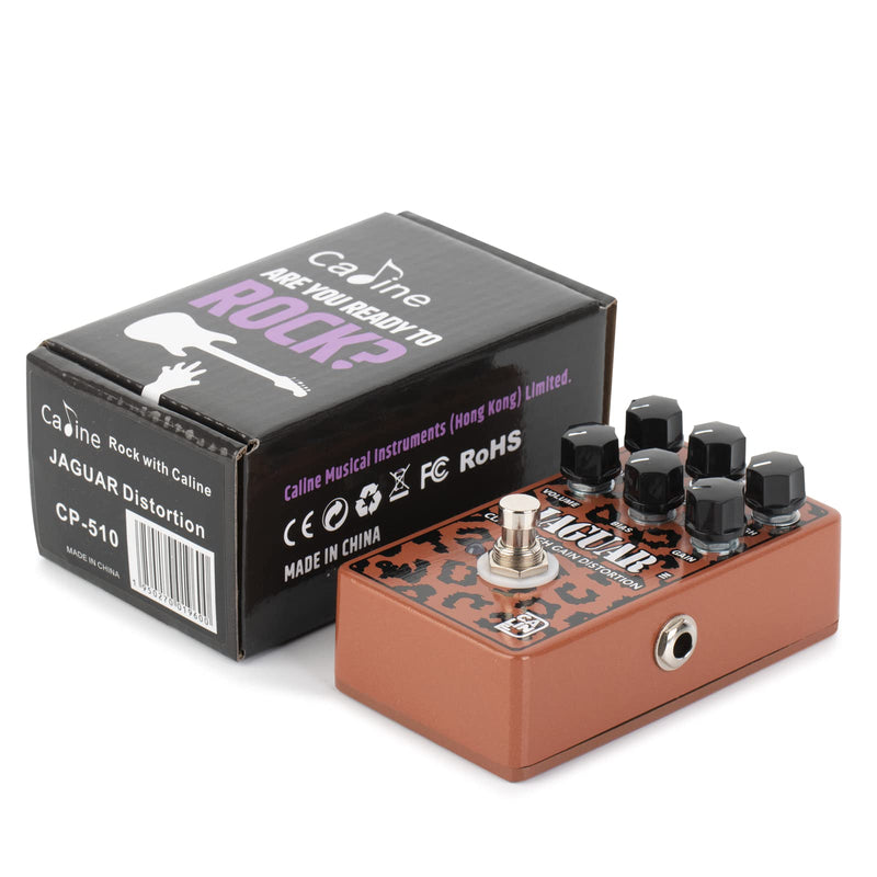 Caline CP-510 Jaguar Distortion Guitar Effect Pedal True Bypass Aluminum Alloy Casing