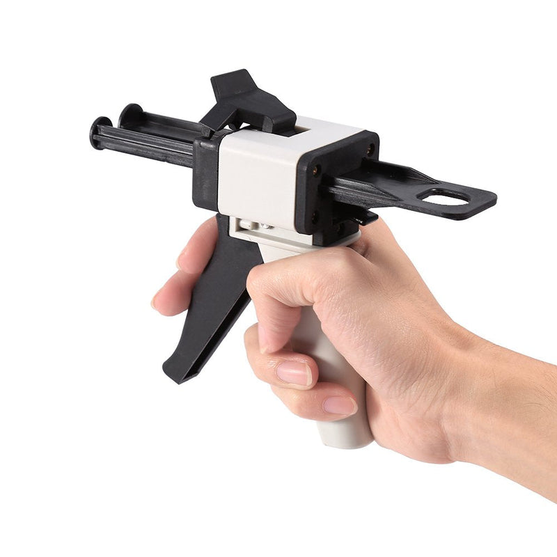 Dental Impression Mixing Dispenser, 2:1, 1:1 Impression Mixing Dispensing Gun, Silicon Dispenser Gun for 50ml Silicon