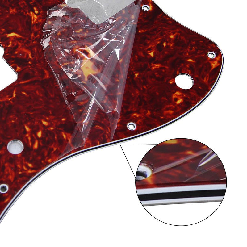 [AUSTRALIA] - FLEOR 4Ply Red Tortoise Shell Vintage JM Pickguard Guitar Scratch Plate w/Screws Fit Vintage Style JM Guitar Part 