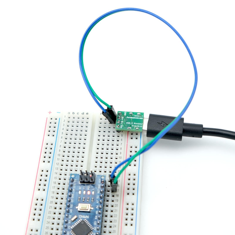Paradisetronic.com USB-C Mini Breakout Board, e.g. for the power supply of breadboards