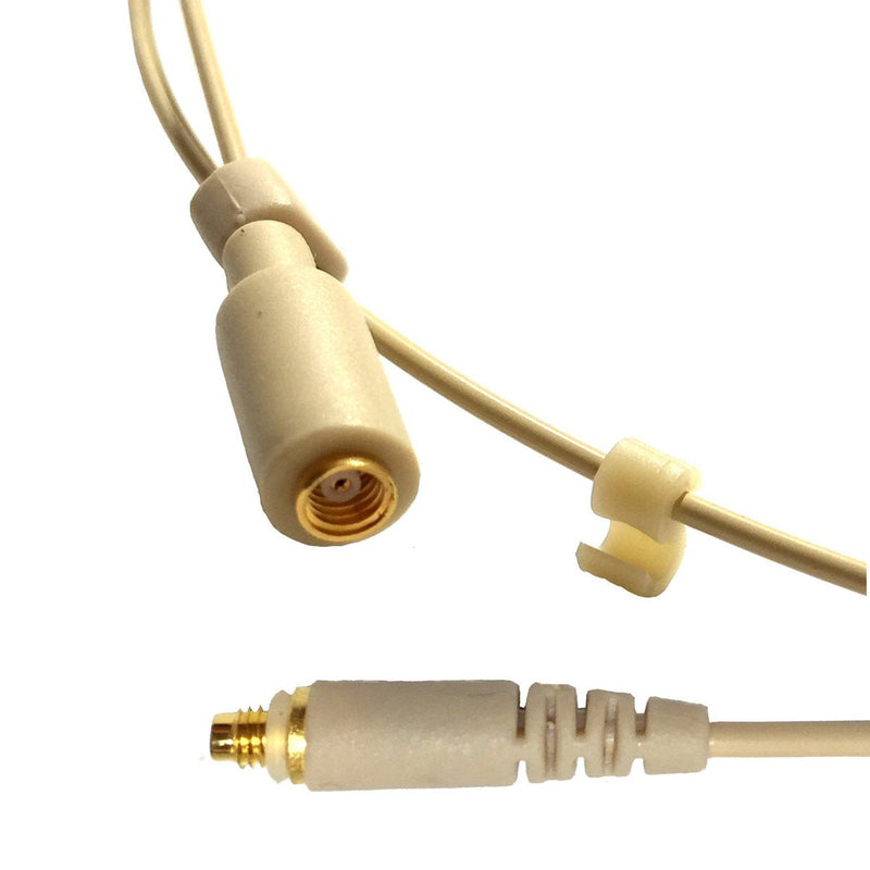 Microdot 4016 Headset Headworn Mic for SHURE Wireless System - Detachable Cable with Mini XLR Ta4f Connector - Omidirectional Mic