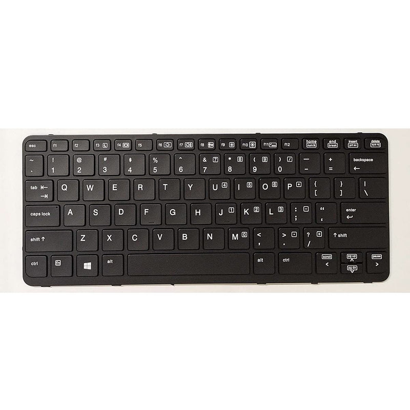 LXDDP Laptop Replacement US Layout Backlit Keyboard for HP EliteBook 720 G1 720 G2 725 G2 820 G1 820 G2 Black Frame（Without Pointer）