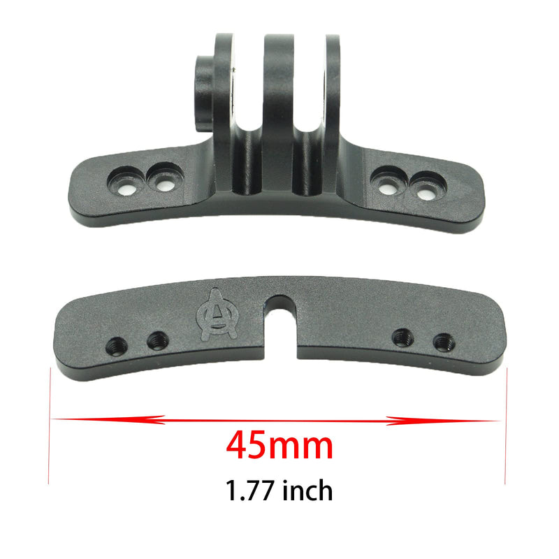 Paintball Mask Mount Clamps - Camera Goggle Connection Adapter Aluminum i4 i5 Go Pro EVS Helmet Base Black