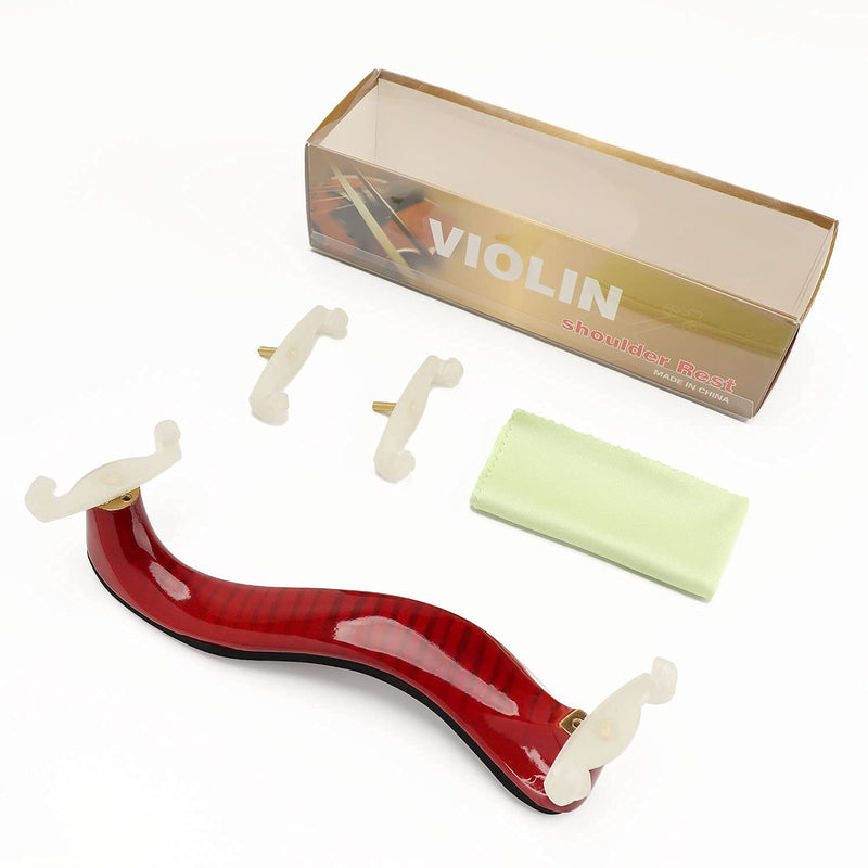 LMS Violin Shoulder Rest for 3/4 Size 4/4 Size, Adjustable Shoulder Rest for Violin, with Height Adjustable Feet Comfortable Foam Pad for Kids Adults (3/4-4/4) 3/4-4/4