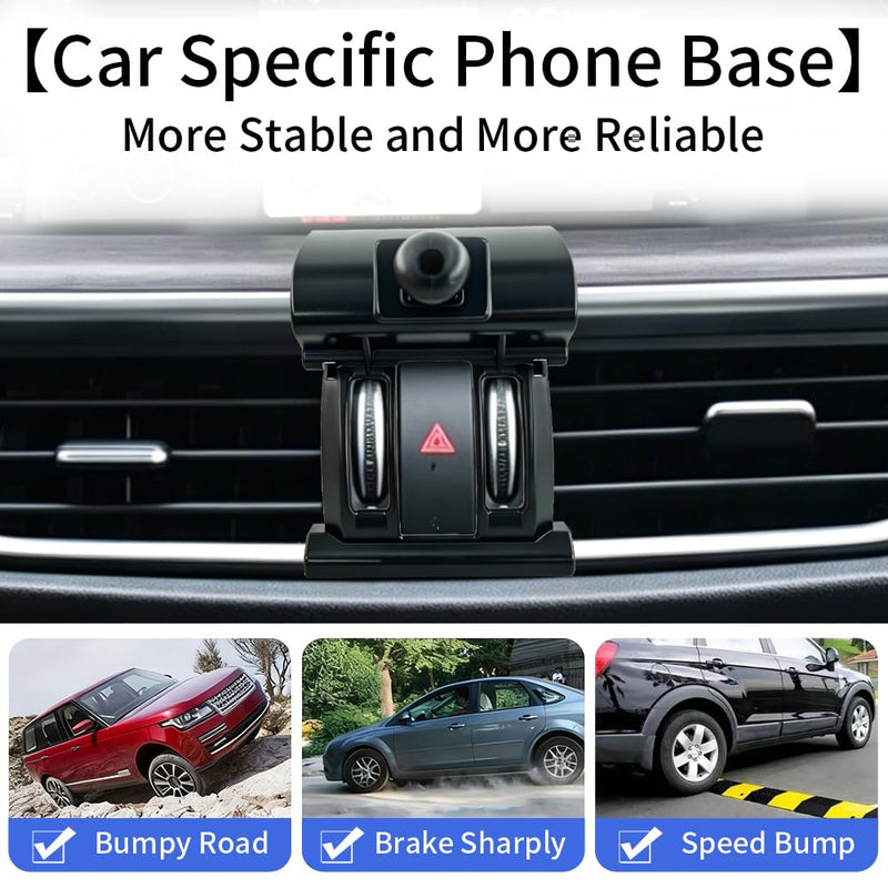 Car Phone Holder Mount for Alfa Romeo Stelvio 2018-2026 Accessories | Magnetic Cellphone Stand, Cell Phones Navigation Charging Screen Cradles,Double 360°Rotation,for Magsafe Magnet Accessory