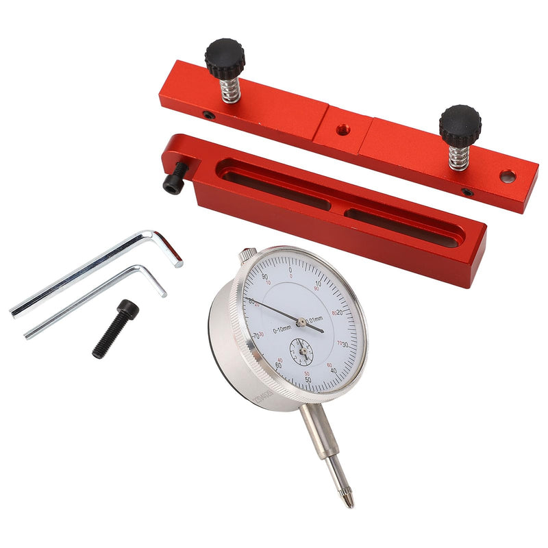 Kadimendium High-precision table saw dial gauge made of aluminium alloy, compact and portable, with adjustable chamfer notch lever. For aligning workshop machines