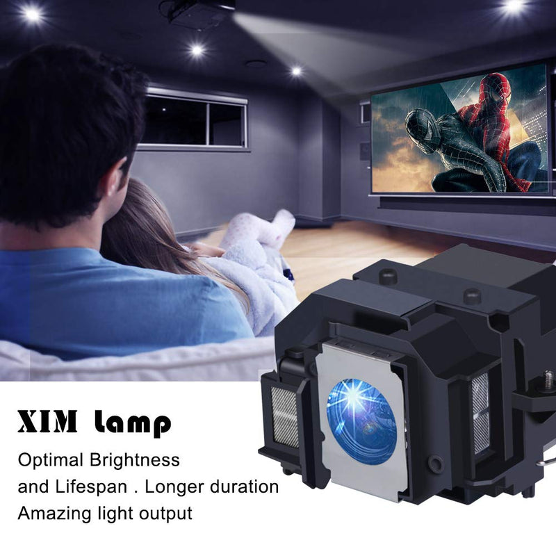 XIM ELPLP41/ V13H010L41 Replacement Projector Lamp Compatible for Epson EMP-S52 S6 X5 X52 X56E X6 EX21 EX30 EX50 EX70 EX90 H281B H283A H283B H283C H284A H284B H285A H285C H330A H330B H330C H371A HC700