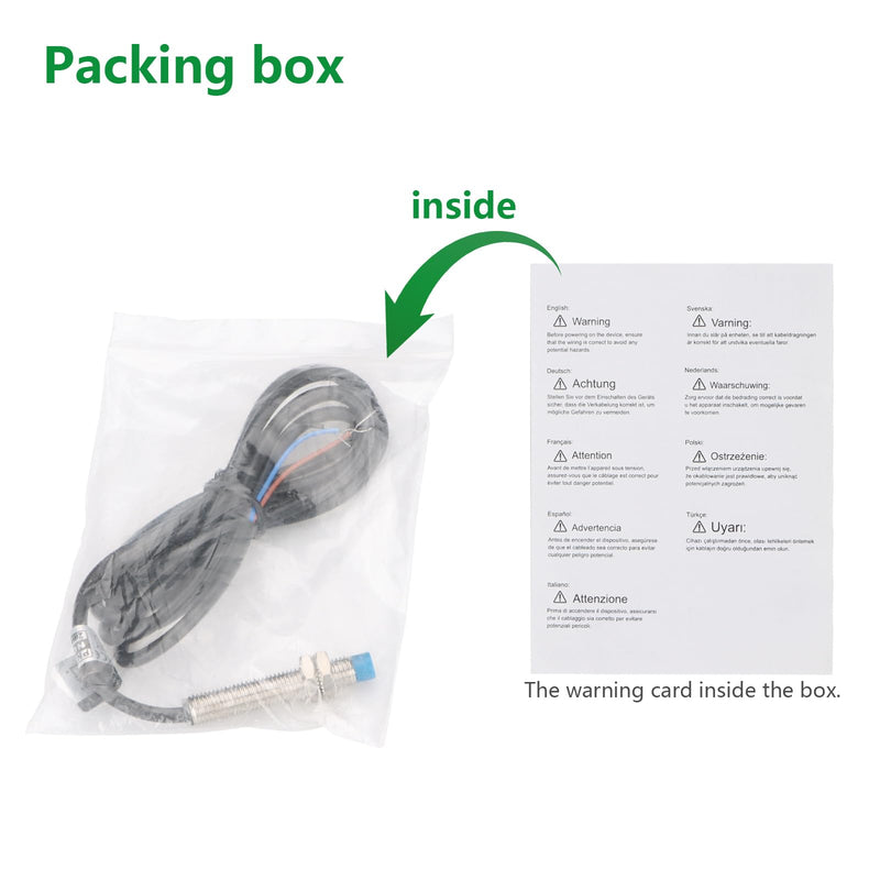 Inductive Proximity Sensor Switch LJ8A3-2-Z,M8,DC10-30V,NO, PNP 300mA,2mm Detecting Distance,3 Wire NO