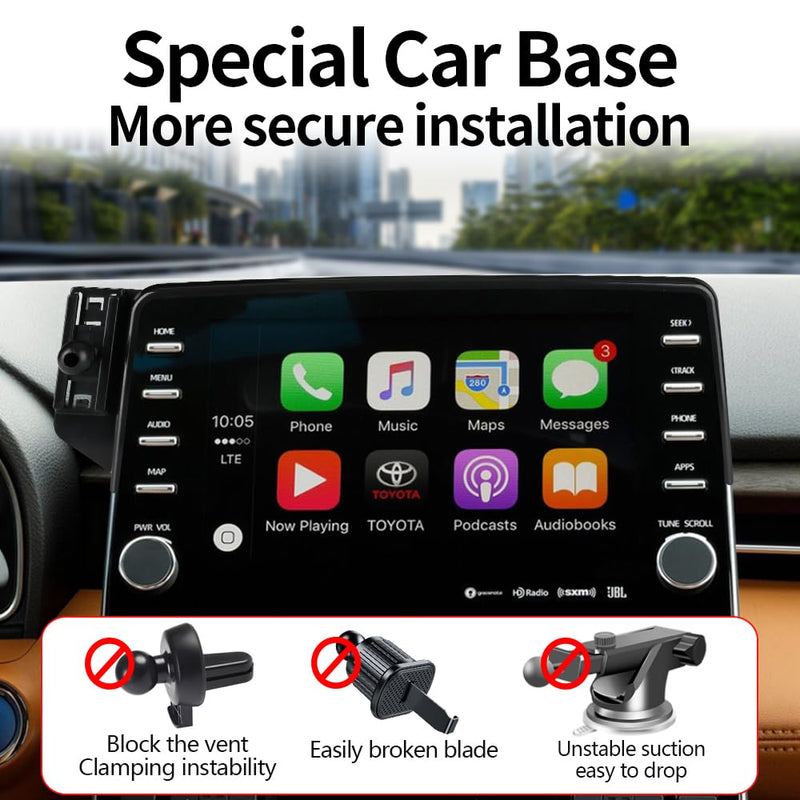 Car Phone Holder for Toyota Avalon 2019-2022，Avalon Hybrid 2019-2022 Auto Accessories Navigation Screen Bracket Interior Decoration Dashboard Cell Mobile Phone Mount Holders case Accessory
