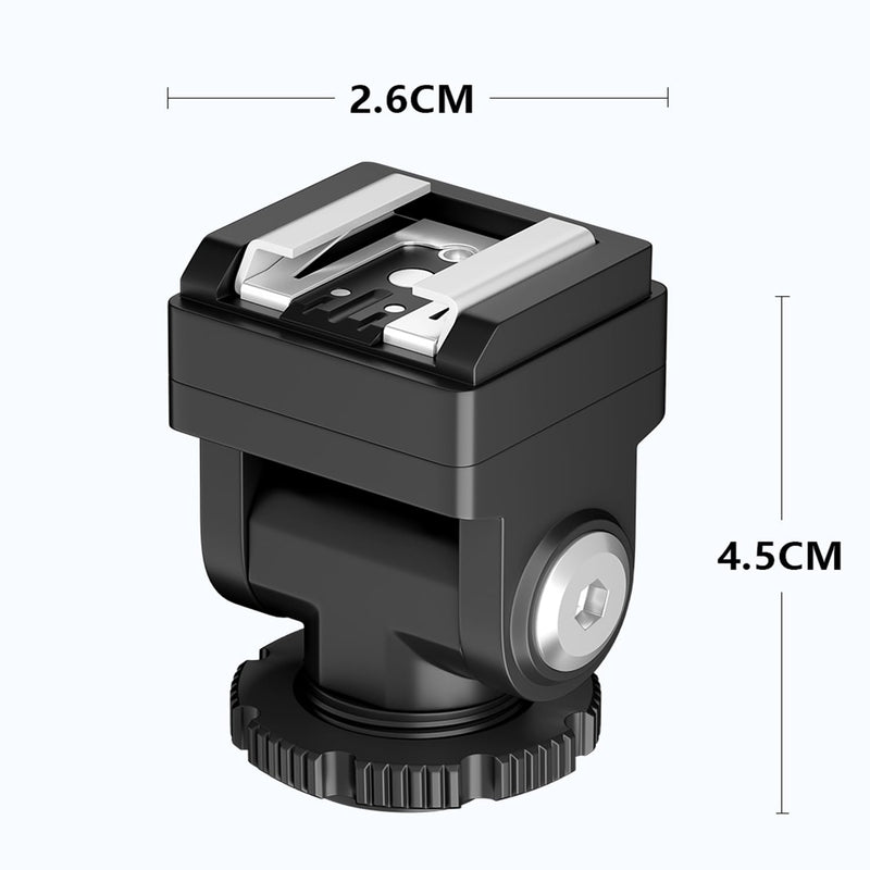 [AUSTRALIA] - PIXEL Standard Hot Shoe Adapter with Extra PC sync Connection Port & 3.5mm Mini Phone Connection Port for Connecting Cameras to Additional Off-Camera Flash,Studio Light,Strobes or Other Accessories 