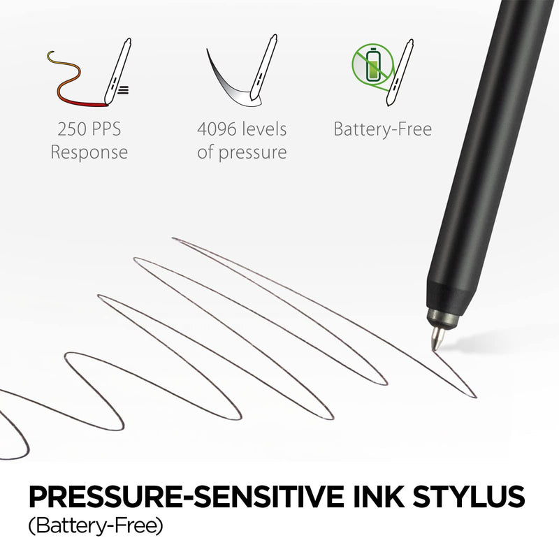 ViewSonic ID0730 7.5 Inch Portable Digital Writing Pen Pad with Battery Free Ink Pen for Sketching, Drawing, Graphic Design, Remote Teaching, Distance Learning Supports Windows, Mac, Android 7.5 Inch Digital Writing Pen Pad