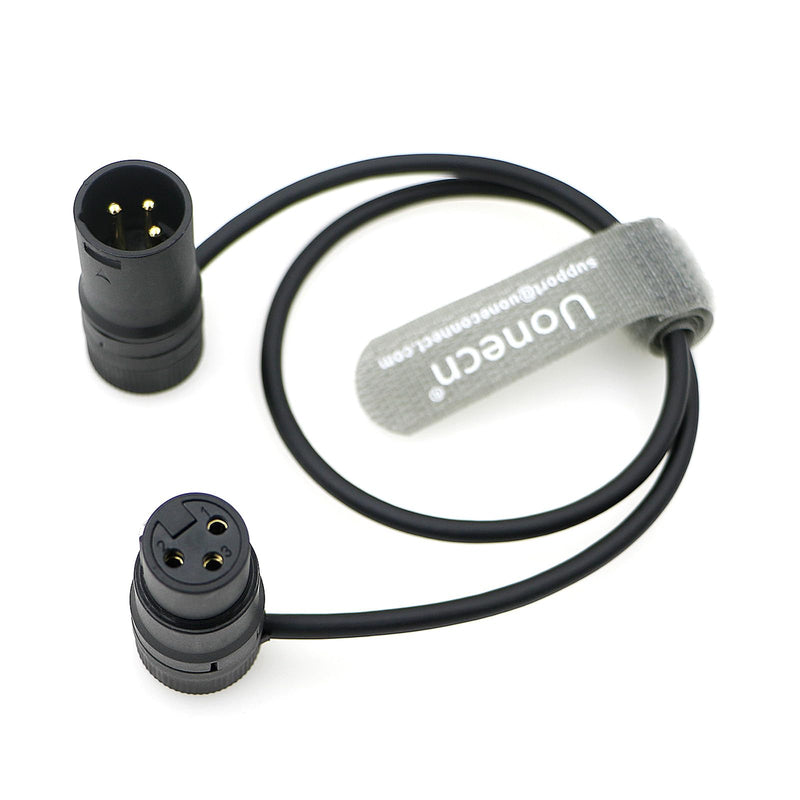 Uonecn Rotatable Audio Cable Low Profile 3 Pin XLR Male to Female Cable for Microphone, Camera, Mixer, Recorder 45 cm Rotatable XLR 100° 45cm/18inch