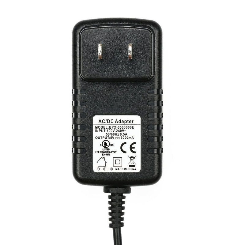 atolla US Standard Adaptor External Power Supply 15W ( 5V/3A) AC / DC Adapter for USB Hub, 3.5 x 1.35 mm Plug Center Positive