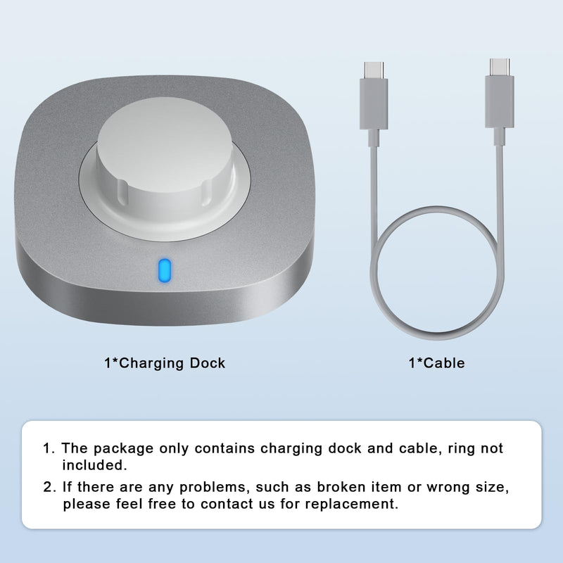 ZOOROO Charger Compatible with Ring Gen 4 Size 6 | Fast Charging Dock with USB-C Cable (Not Compatible with Ring Gen 5/3)