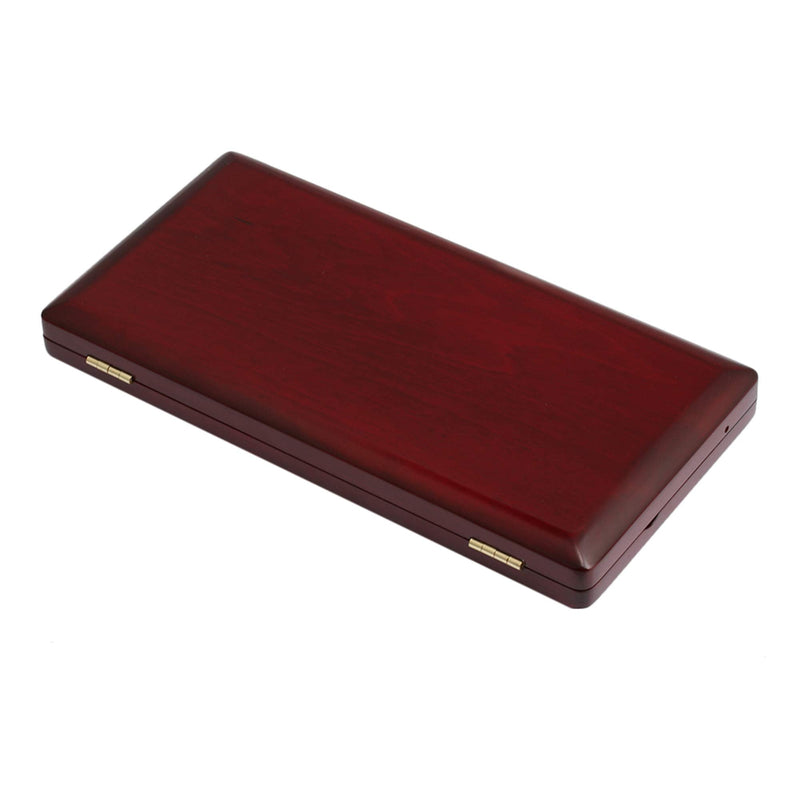 [AUSTRALIA] - Mxfans Elegant Handmade Wooden Bassoon Reed Box for 9 Reeds Red Wood Color 