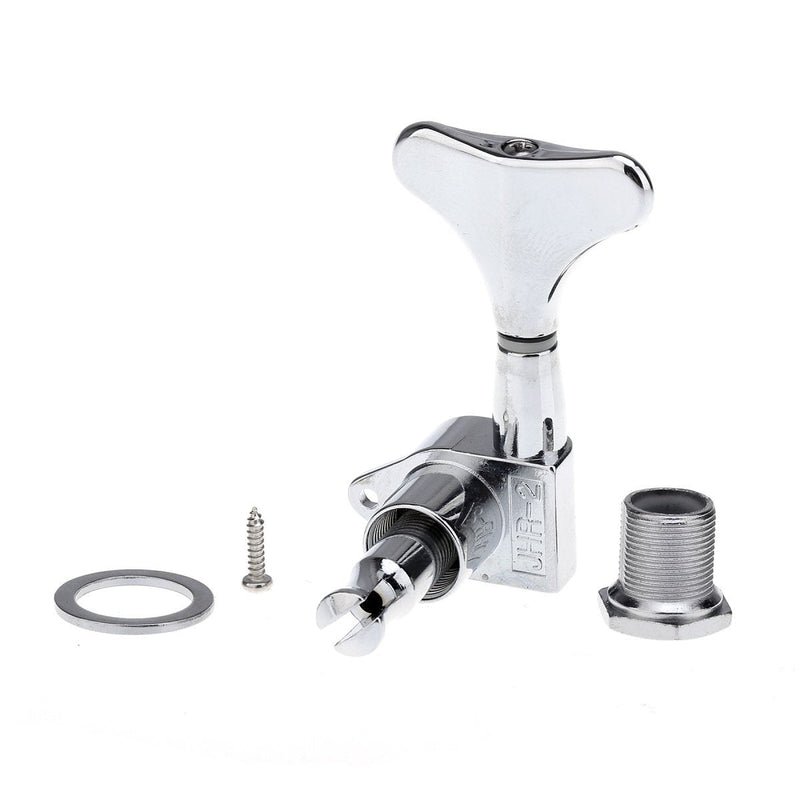 Musiclily Pro 2+2 Sealed Bass Tuners Tuning Keys Pegs Machine Heads for Ibanez Style Precision Jazz Bass, Chrome