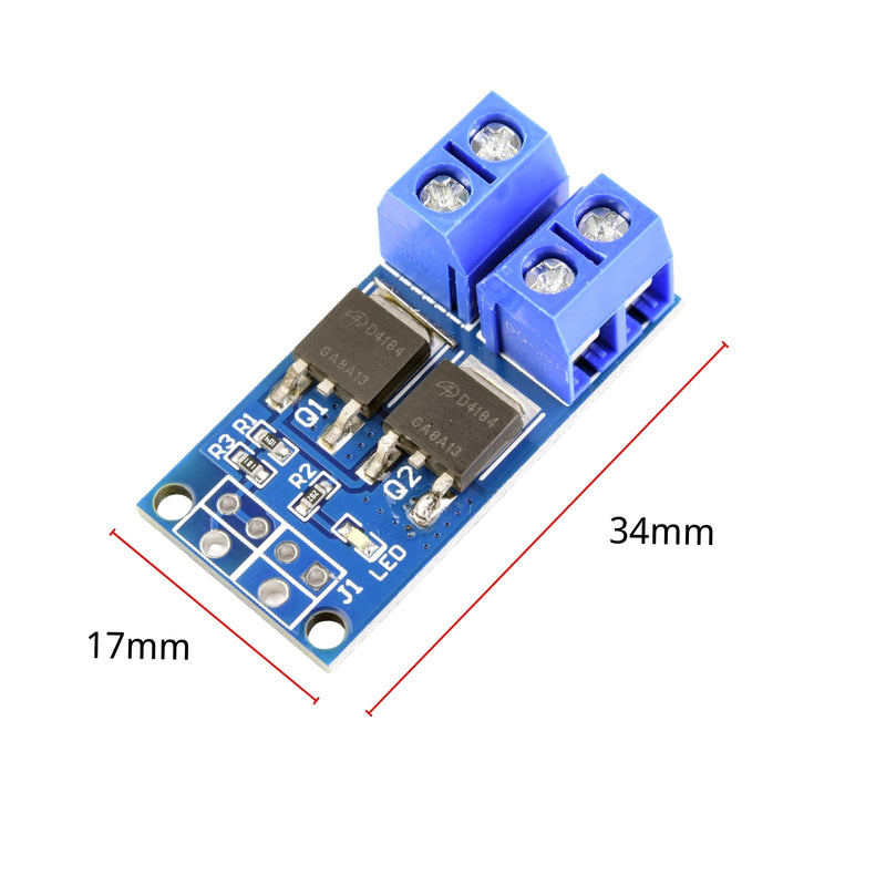 LAOMAO Transistor Mosfet Module 5V-36V 400W PWM Dual High Performance Driver Module MOSFET Switch Drive Compatible with Arduino (Pack of 20)