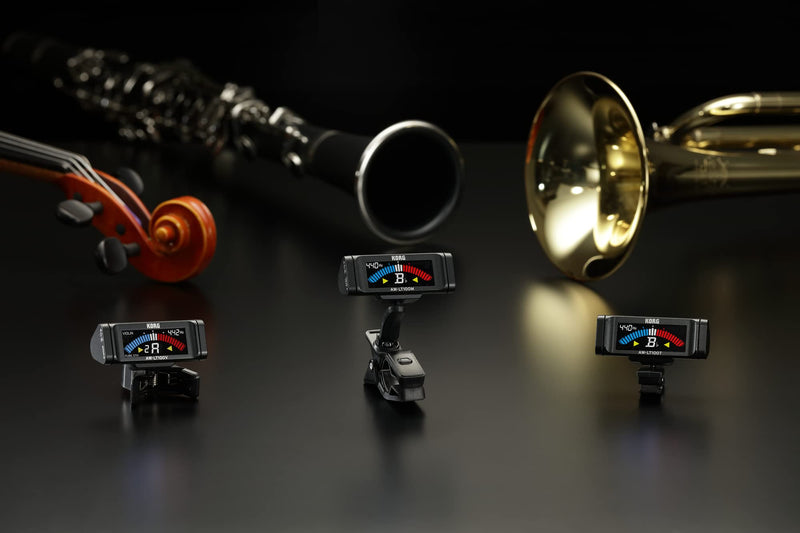 Korg AWLT100T Clip-on Tuner for Trumpet and Trombone w/ 100-Hour Battery Life and Color LCD Display Trumpet/Trombone
