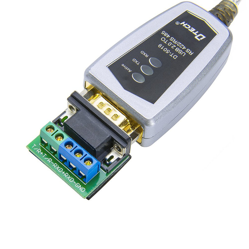 DTECH 6 Feet USB to RS422 RS485 Serial Port Converter Adapter Cable with FTDI Chip Supports Windows 11 10 8 7 XP Mac 6ft