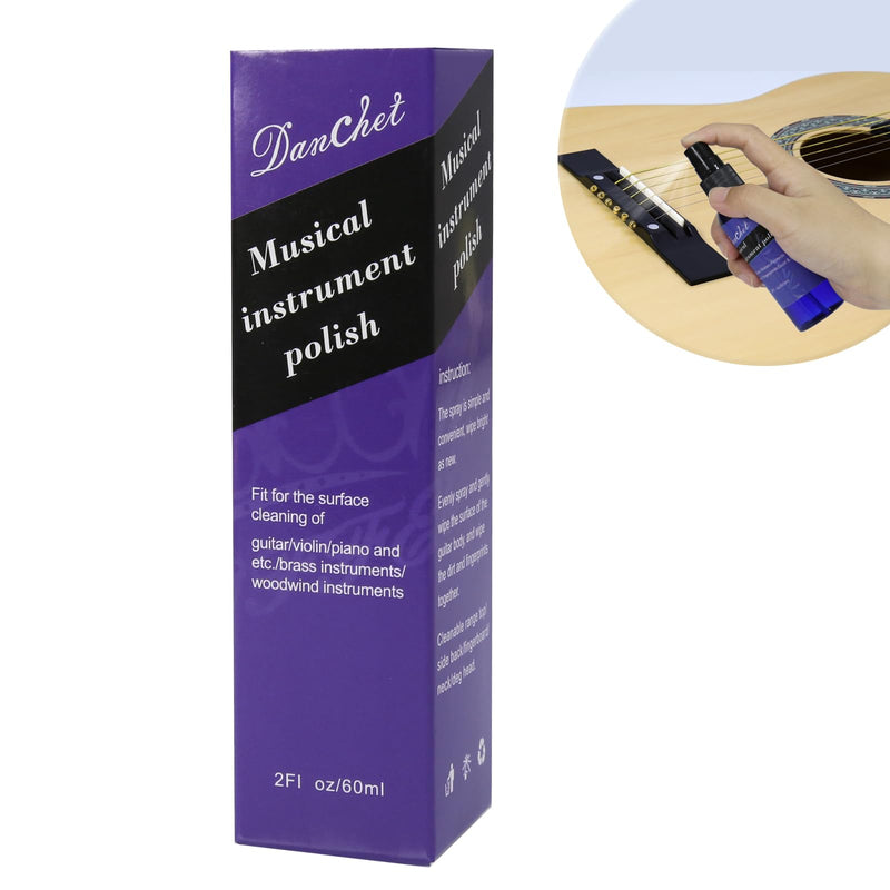 Guitar Cleaner-Polish 60ml-Body and Fretboard Maintenance Cleaner, Polish-Musical Instruments polish-Instrument Accessories guitar polish