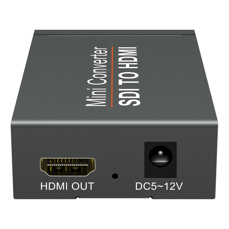 [AUSTRALIA] - SDI to HDMI Video Mini Converter with Audio Embedder,SDI to HDMI Adapter for SD-SDI, HD-SDI and 3G-SDI Signals SDI Loopout (Black) with Power Supply 