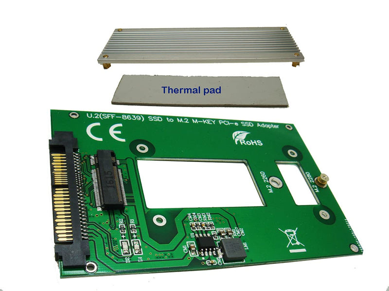 Sintech M.2 NGFF nVME SSD Adapter for Replace U.2 SFF-8639 SSD Intel 750/P3500 3600