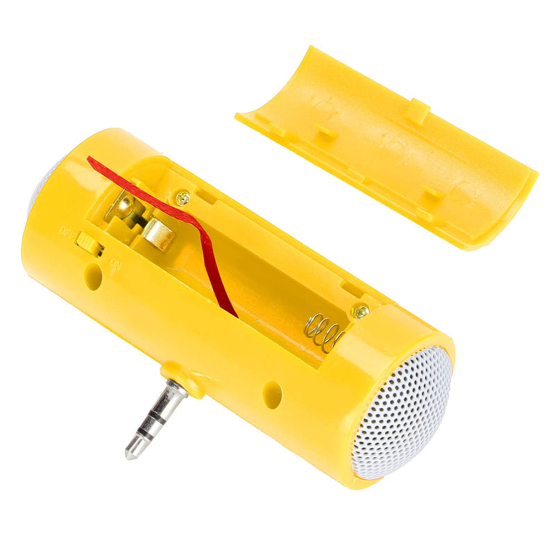 Mini Stereo Speaker,New DIY Pillow Speaker, True HD and Unique Soft Sound Portable Speaker, Portable Plug in Speaker with 3.5mm Aux Audio Input, for Mobile Phones and yellow