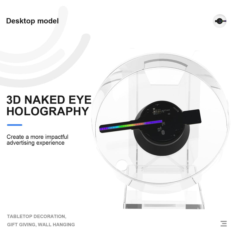 3D Hologram Fan,4.72in Hologram Fan Projector with WiFi - Suitable for Events,party,Festivals and Home Decoration - Lots of 3d Materials for Free (12CM 4GB) 4.72 inch