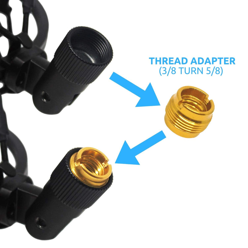 [AUSTRALIA] - AT2020 Foam Windscreen with Shock Mount by Vocalbeat - Mount Made from Quality Materials to Eliminate Vibrations - Acoustic Foam Act as a Pop Filter for your Mic - Black Bundle 