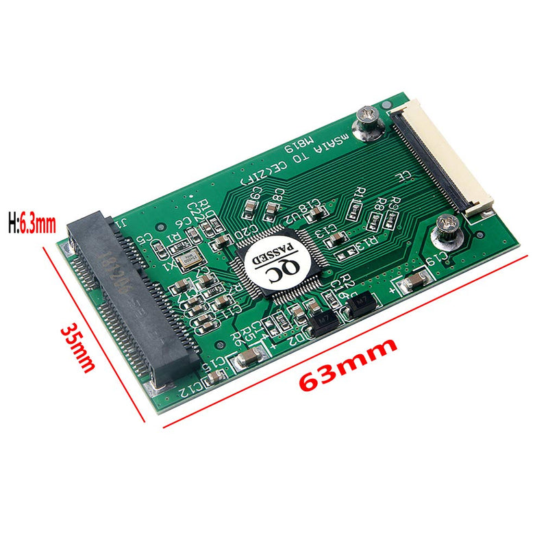 HiLetgo MSATA to CE ZIF PCI-E 1.8" SSD to 40 Pin ZIF CE Converter Card SSD HDD Adapter Converter Module