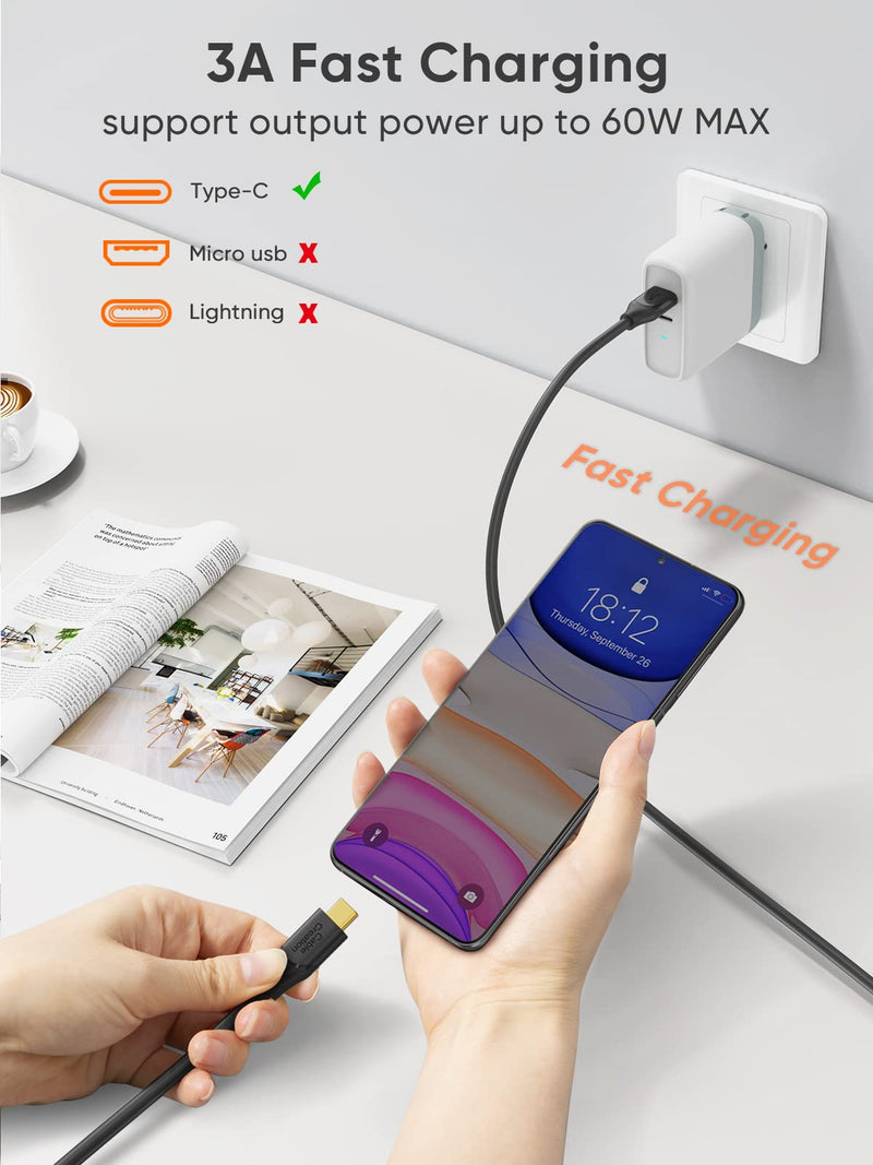 CableCreation USB C to USB A Cable 5FT, USB C to USB 3.1 USB 3.2 Gen2 10Gbps USB A to C Data Cable, Fast Charging Cable Type C 60W 20V/3A for USB C External SSD MacBook Pro iPad S21, etc,1.5m Gray 5FT/1.5m
