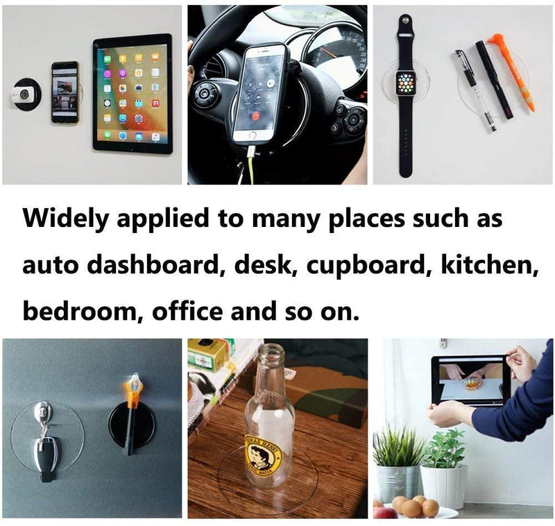 [AUSTRALIA] - Sticky Gel Pads Multi Function Removable Anti Slip Gel Pad Magic Gel Mat Stick on Car Dashboard Glass Mirrors Metal Tile Walls Kitchen Stand Recipe Holder Non-Slip Rug Pet Bowl Mat Pad 