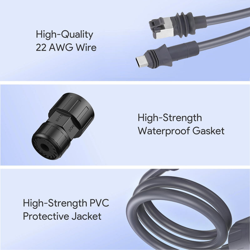 SPX to RJ45 Ethernet Adapter 2 Pack, 1200Mbps IP68 Waterproof, 22AWG Copper Wire T568B Female RJ45 Coupler for Enterprise Antenna Router Direct Connection