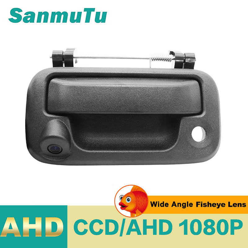 Rear View Camera, w/Tailgate Handle, Compatible with 2005-2014 Ford F150, 2008-2016 F250 F350 F450 F550 Super Duty, 2007-2010 Explorer, AHD 1080P Wide Angle Backup Camera Kit w/Key Hole