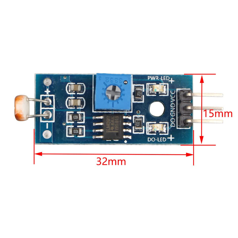 [AUSTRALIA] - HALJIA Digital Light Intensity Sensor Module Photo Resistor Photoresistor for Arduino UNO 