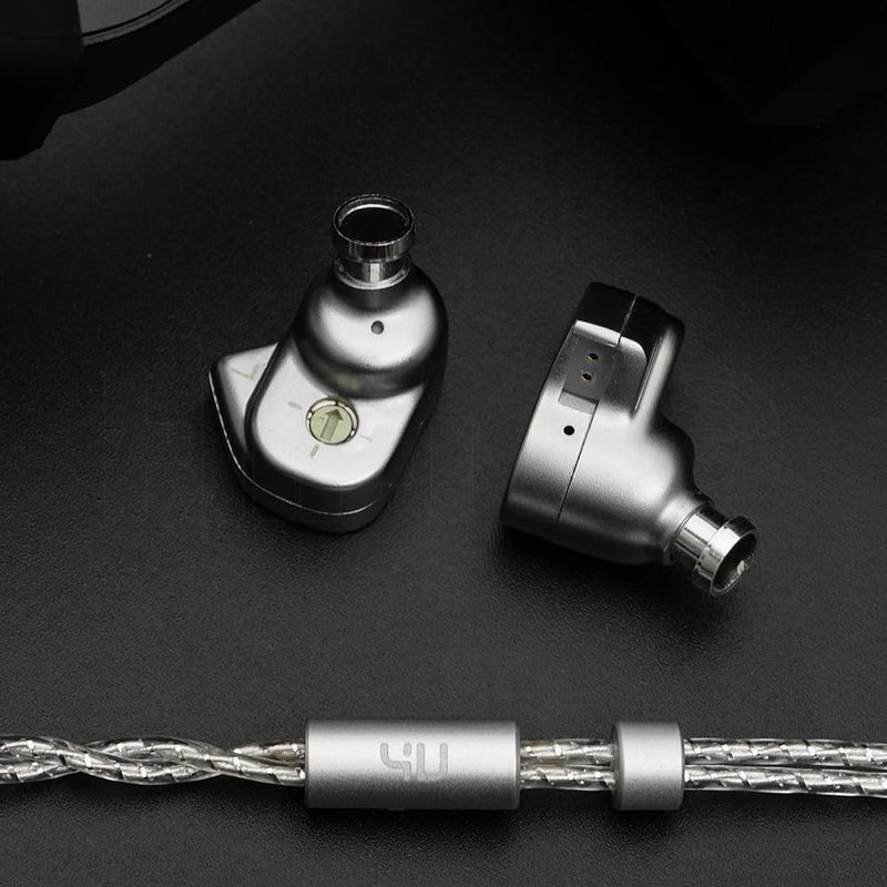 HiFiGo TANCHJlM 4U DMT-4Ultra in-Ear Monitors, Double-Chamber Dynamic Driver IEM Earphones with 4-Level Adjustable Circuit Filter System (4U)