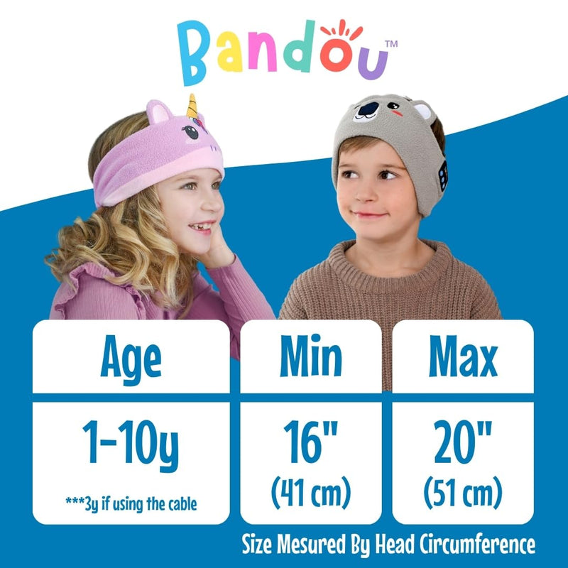 Original Toddler & Kids Headphones - Bluetooth Wireless & Wired Headband - Comfortable Fit - Safe Volume Limited - Adjustable for Travel, Learning, and Sleep (Sparkle The Unicorn) Sparkle The Unicorn
