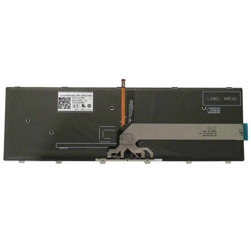 AUTENS Replacement Keyboard for Dell Inspiron 15 5000 5542 5543 5545 5547 5548 5551 5552 5555 5557 5558 5559 5566 5576 5577 Laptop (White Backlight) White Backlight
