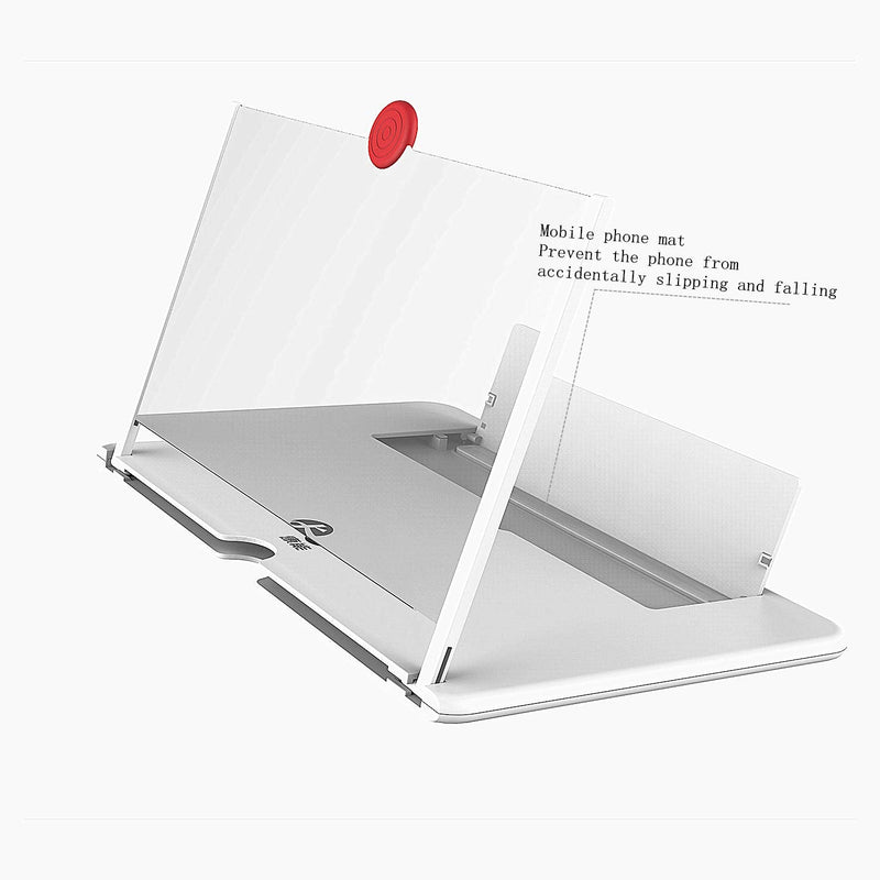 12"Screen Magnifier Cell Phone 3D HD Movie Video Amplifier with Foldable Holder Stand for iPhone X/8/8 Plus/7/7 Plus/6/6s/6 Plus/6s Plus and All other Smart Phones.A Smart Gift For Family Screen Magnifier