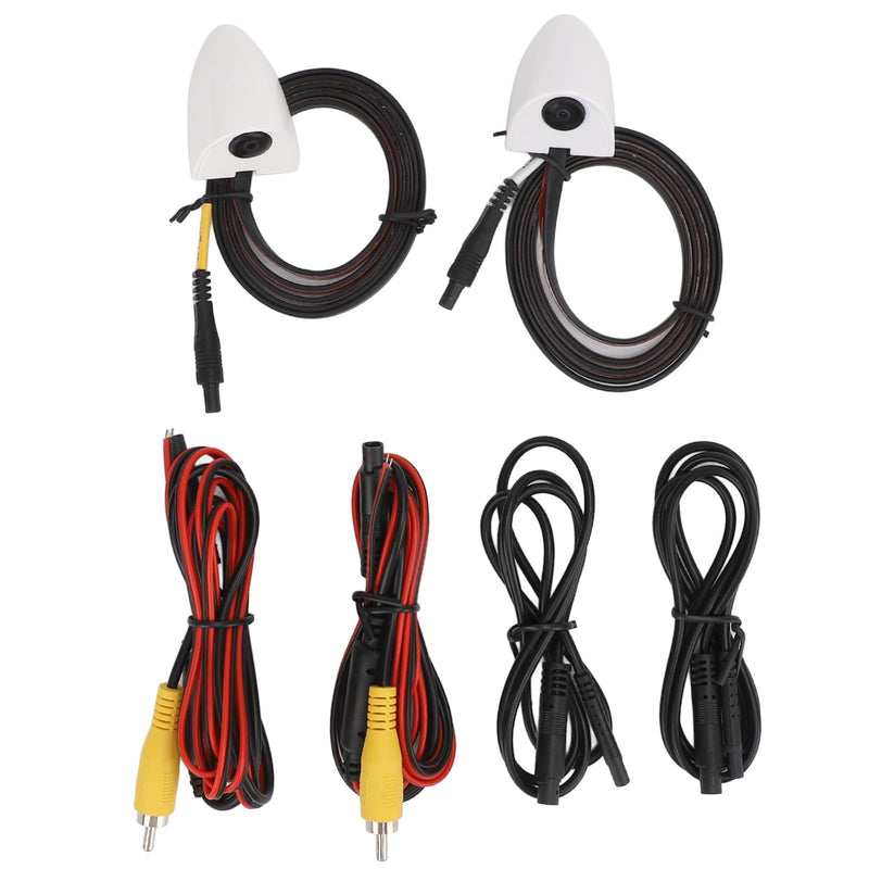 1 Pair Side Rear View Camera,80° AHD 1080P Blind Spot Camera for Monitor Units 25HZ/PAL Video Signal
