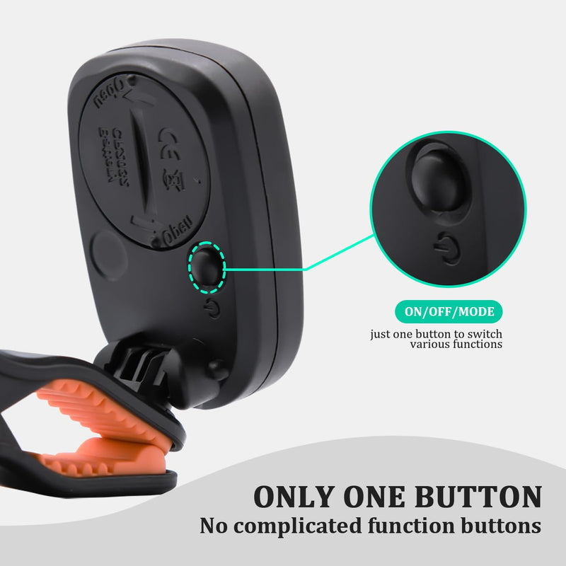 10Pack Guitar Tuner Clip on-Accurate Chromatic,Acoustic Guitar Bass Violin Ukulele Tuner GuitarTuner 10Pack