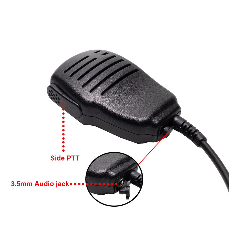 [AUSTRALIA] - Sarcia Remote Shoulder Speaker Microphone with Reinforced Cable for Yaesu FT-60 /60R VX-1/1R VX-2/2R VX-3/3R VX-5/5R Walkie Talkie Two Way Radio 