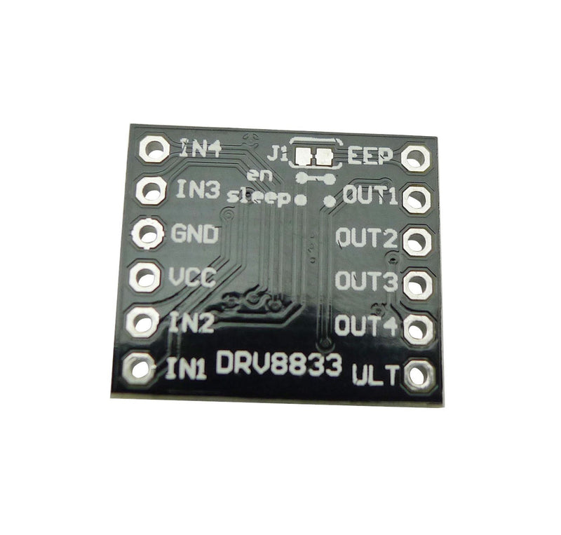 Aihasd 3 Pieces DRV8833 3-10V Motor Drive Module 1.5A 2 Channel Motor Drive Module Dual H Bridge DC Gear Motor Driver Controller Board Motor Drive Board Controller Board for Arduino