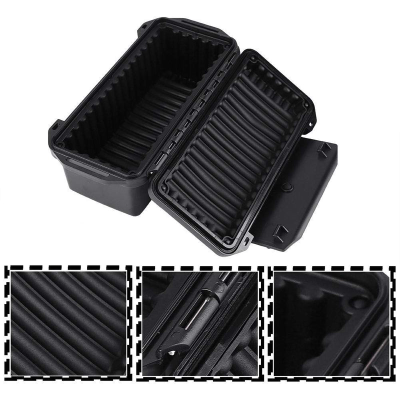 Eboxer 3 Sizes Protective Waterproof Case, Outdoor Shockproof Storage Case, with Sponge, for Loading Smartphone Hard Drive, and Other Small Electronic Devices C 7.9x3.9x3.2in