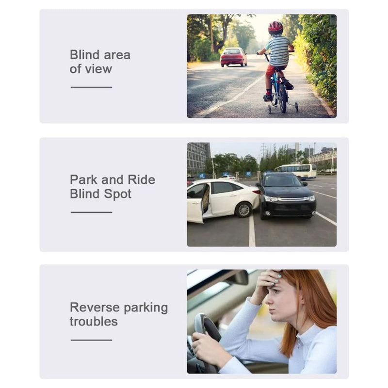 1 Pair Side Rear View Camera,80° AHD 1080P Blind Spot Camera for Monitor Units 25HZ/PAL Video Signal
