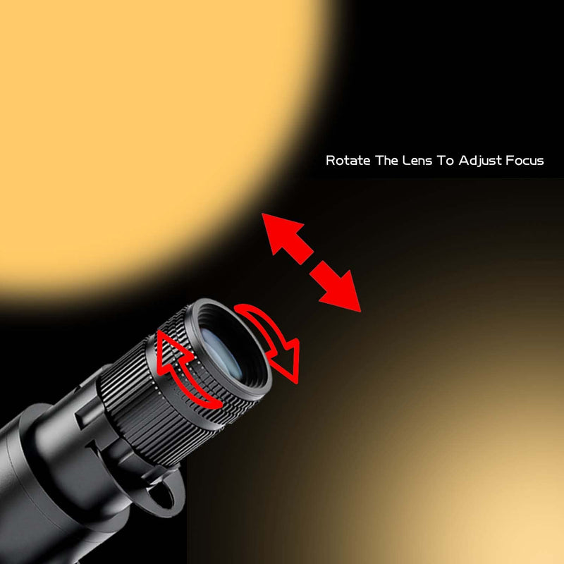 15W LED White Spot Light Led Pin Spot Manual Focus Length Adjustable with 4 Apertures, Aperture Size Adjustable(3000K) (3000k) 3000k