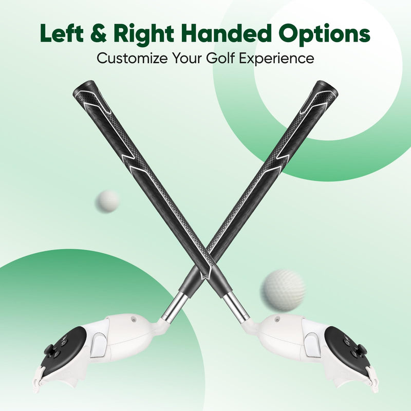 X-SUPER HOME Handle for Meta Quest 3 Golf Club Attachment VR Golf Games Adapter Accessories with Enhanced Accuracy Realistic Swing Sensation (Left Controller) Left Controller
