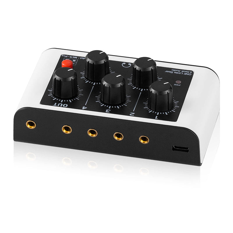 [AUSTRALIA] - Mini Stereo 4 Channel Line Mixer Headphone Monitoring Club Live Studio Recording 