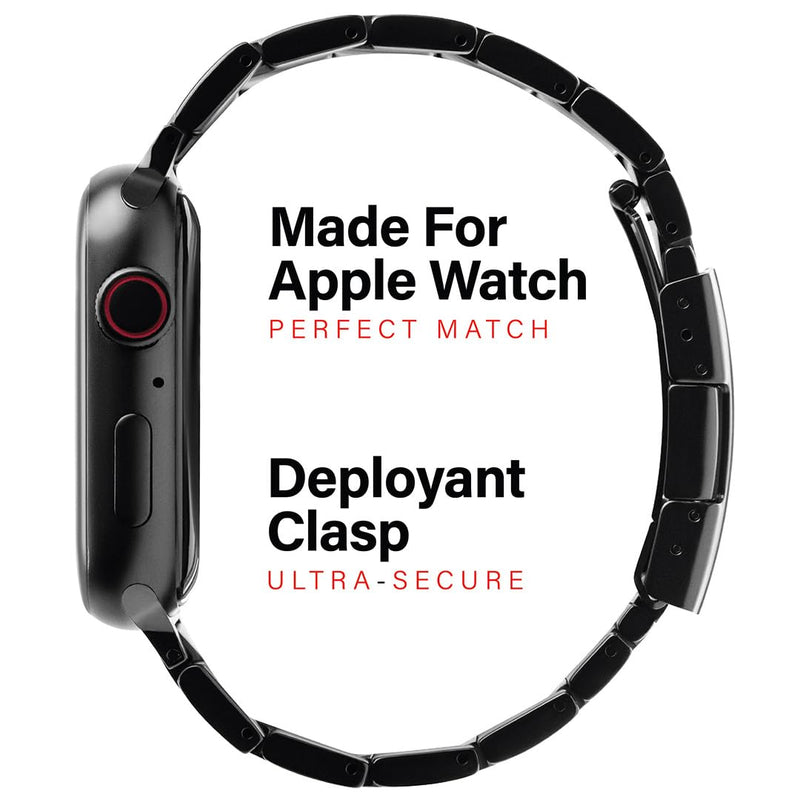 KORDIZ Titanium Watch Band T01 (Max) - Fits Apple Watch series 11 10 9 8 7 6 & SE3 SE2 SE (46mm 45mm 44mm) - Adjustable Titanium Apple Watch Band with Secure Clasp - Premium Color Matching Band with Comfortable grip - Replacement Wristbands for iWatch